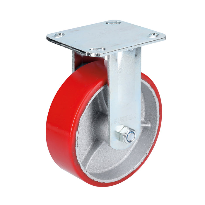 RODAJA SURTEK RP7F (SP1) 3" FIERRO CON POLIURETANO FIJA