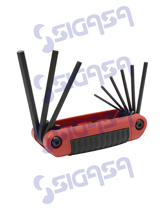 JGO URREA 4977B (SP1) 9 LLAVES EXES STD 5/64 A 1/4