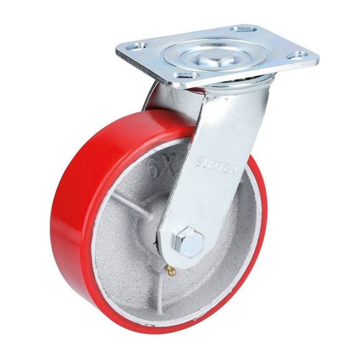 RODAJA SURTEK RP7G (SP1) 3" FIERRO CON POLIURETANO GIRATORIA