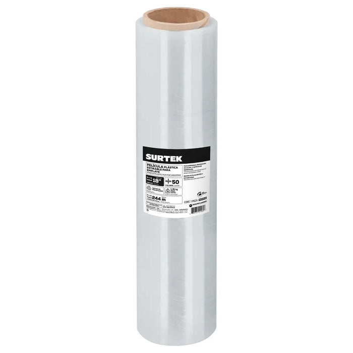PELICULA SURTEK PEMP18 EMPLAYE 18" X 305 METROS TRANSPARENTE