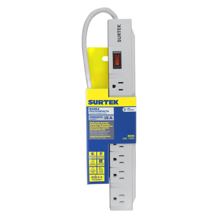 MULTICONTACTO SURTEK 136202 CON 7 ENTRADAS (PVL) - SIGASA