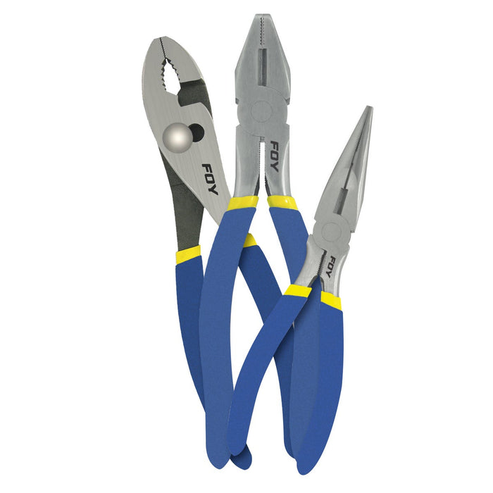 JGO FOY 142027 PINZAS PARA ELECTRICISTA CON 3 PIEZAS