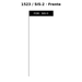 Llave en blanco 1523 / SIS-2 - frente