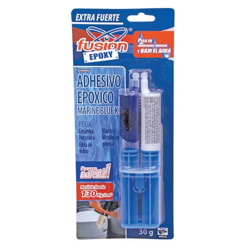 PLASTIACERO FUSION AJMB60 MARINE BLUE KIT JERINGA 30gms - SIGASA