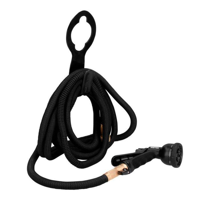 MANGUERA SURTEK MPP15 PLANA DE 3/4 X 15 METROS CON PISTOLA Y PORTA MANGUERA