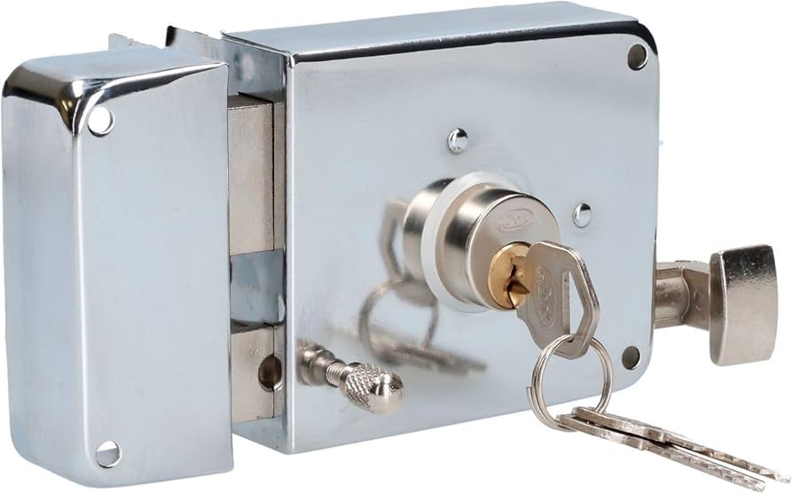 CERRADURA LOCK 34CS (SP1)  DE CAJA INSTAFACIL DERECHA CROMADA