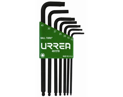 JGO URREA 4972TB (SP1) C/7 LLAVES "L" TORX BOLA