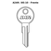 Llave en blanco A24R / BS-10 - frente