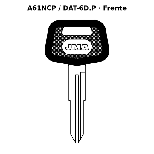 Llave en blanco A61NCP / DAT-6D.P - frente