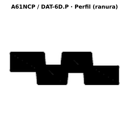 Llave en blanco A61NCP / DAT-6D.P - perfil (ranura)