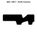 Llave en blanco A66 / GM-7 - perfil (ranura)