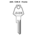 Llave en blanco A68 / CHR-8 - frente