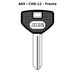 Llave en blanco A69 / CHR-12 - frente