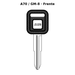 Llave en blanco A70 / GM-8 - frente