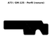 Llave en blanco A73 / GM-12S - perfil (ranura)