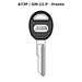 Llave en blanco A73P / GM-12.P - frente
