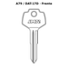 Llave en blanco A79 / DAT-17D - frente