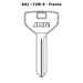 Llave en blanco A81 / CHR-9 - frente