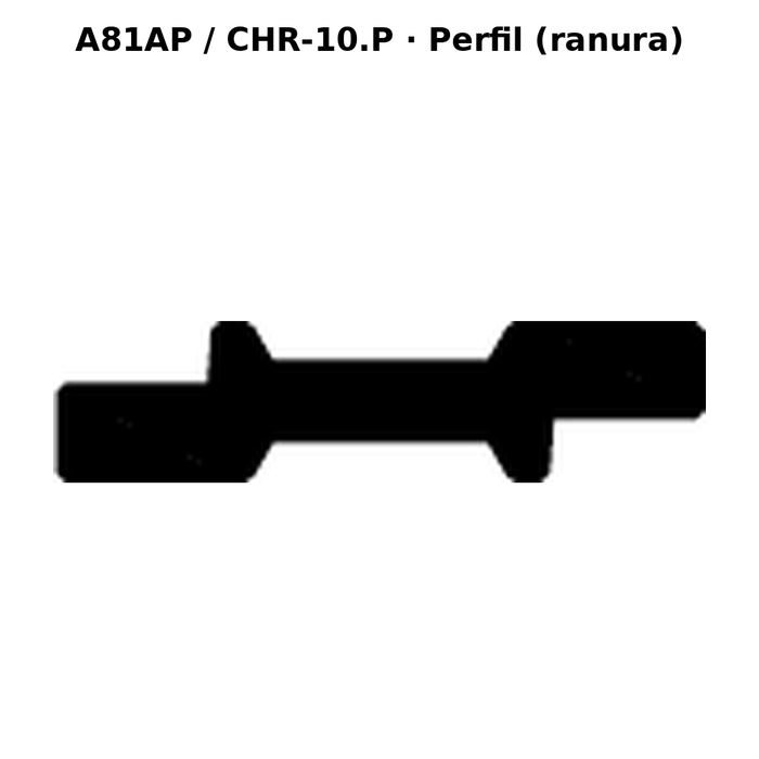 Llave en blanco A81AP / CHR-10.P - perfil (ranura)