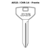 Llave en blanco A81D / CHR-14 - frente