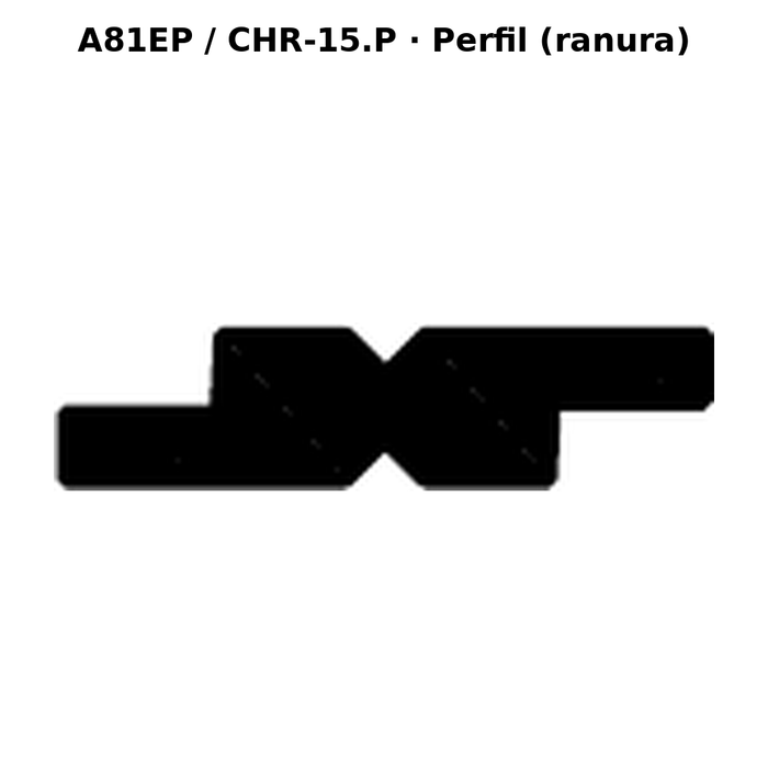 Llave en blanco A81EP / CHR-15.P - perfil (ranura)