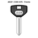 Llave en blanco A81P / CHR-9.PS - frente