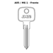 Llave en blanco A85 / ME-1 - frente
