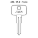 Llave en blanco A86 / OP-S - frente