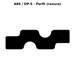 Llave en blanco A86 / OP-S - perfil (ranura)