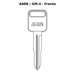Llave en blanco A88B / GM-4 - frente