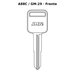 Llave en blanco A88C / GM-29 - frente
