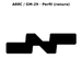 Llave en blanco A88C / GM-29 - perfil (ranura)