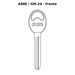Llave en blanco A88E / GM-24 - frente
