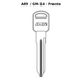 Llave en blanco A89 / GM-14 - frente