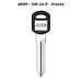 Llave en blanco A89P / GM-14.P - frente