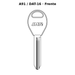Llave en blanco A91 / DAT-16 - frente