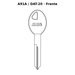Llave en blanco A91A / DAT-20 - frente