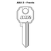 Llave en blanco ABU-3 - frente