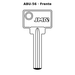 Llave en blanco ABU-56 - frente