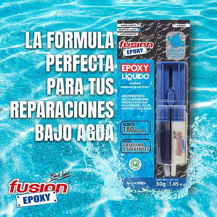 PLASTIACERO FUSION AJMB60 MARINE BLUE KIT JERINGA 30gms - SIGASA