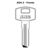 Llave en blanco ASH-2 - frente