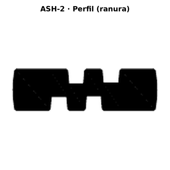 Llave en blanco ASH-2 - perfil (ranura)