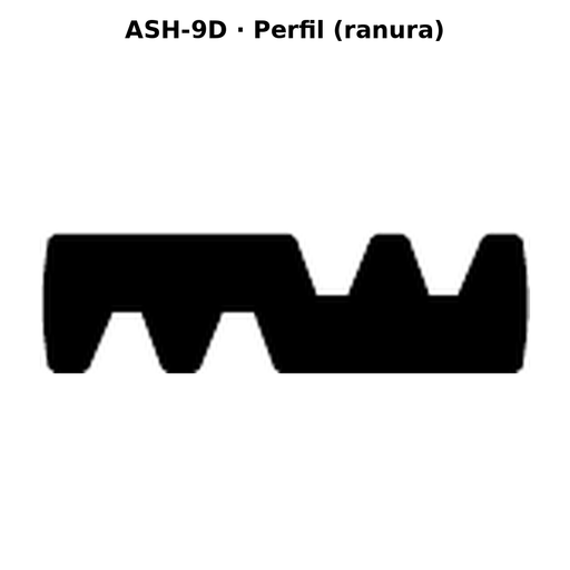 Llave en blanco ASH-9D - perfil (ranura)