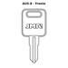 Llave en blanco AUS-8 - frente