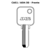 Llave en blanco CAS1 / ASH-3D - frente