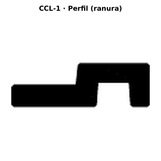 Llave en blanco CCL-1 - perfil (ranura)