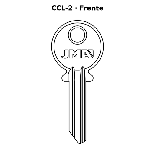 Llave en blanco CCL-2 - frente