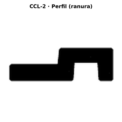 Llave en blanco CCL-2 - perfil (ranura)