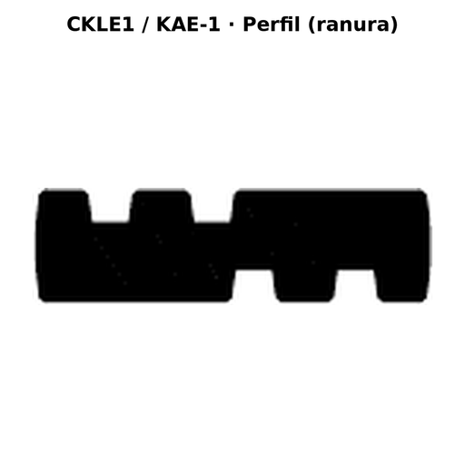 Llave en blanco CKLE1 / KAE-1 - perfil (ranura)