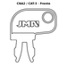 Llave en blanco CNA2 / CAT-3 - frente